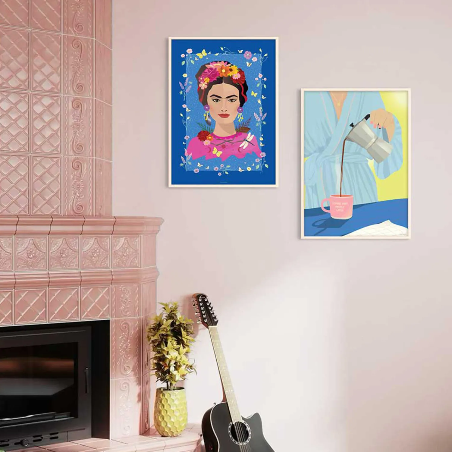 ViSSEVASSE Plakater & Rammer-Frida Kahlo støtteplakat