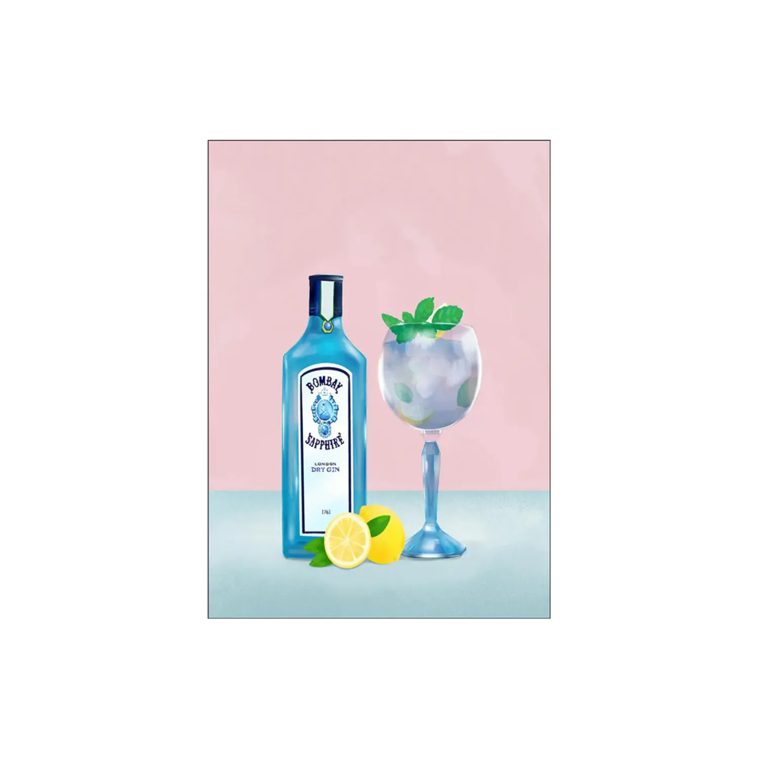 Poster & Frame Plakater & Rammer * Gin Cocktail