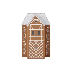 Kähler Pynt * Gingerbread lyshus , brun