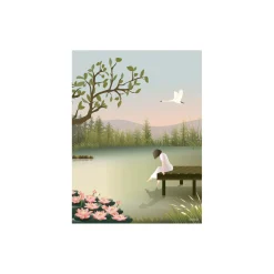 ViSSEVASSE Plakater & Rammer-GIRL ON THE BRIDGE plakat