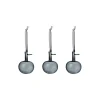 Iittala Figurer & Glaskunst * Glasæbler 3-pak, grå