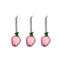 Iittala Figurer & Glaskunst-Glass jordbær 3-pak, pink