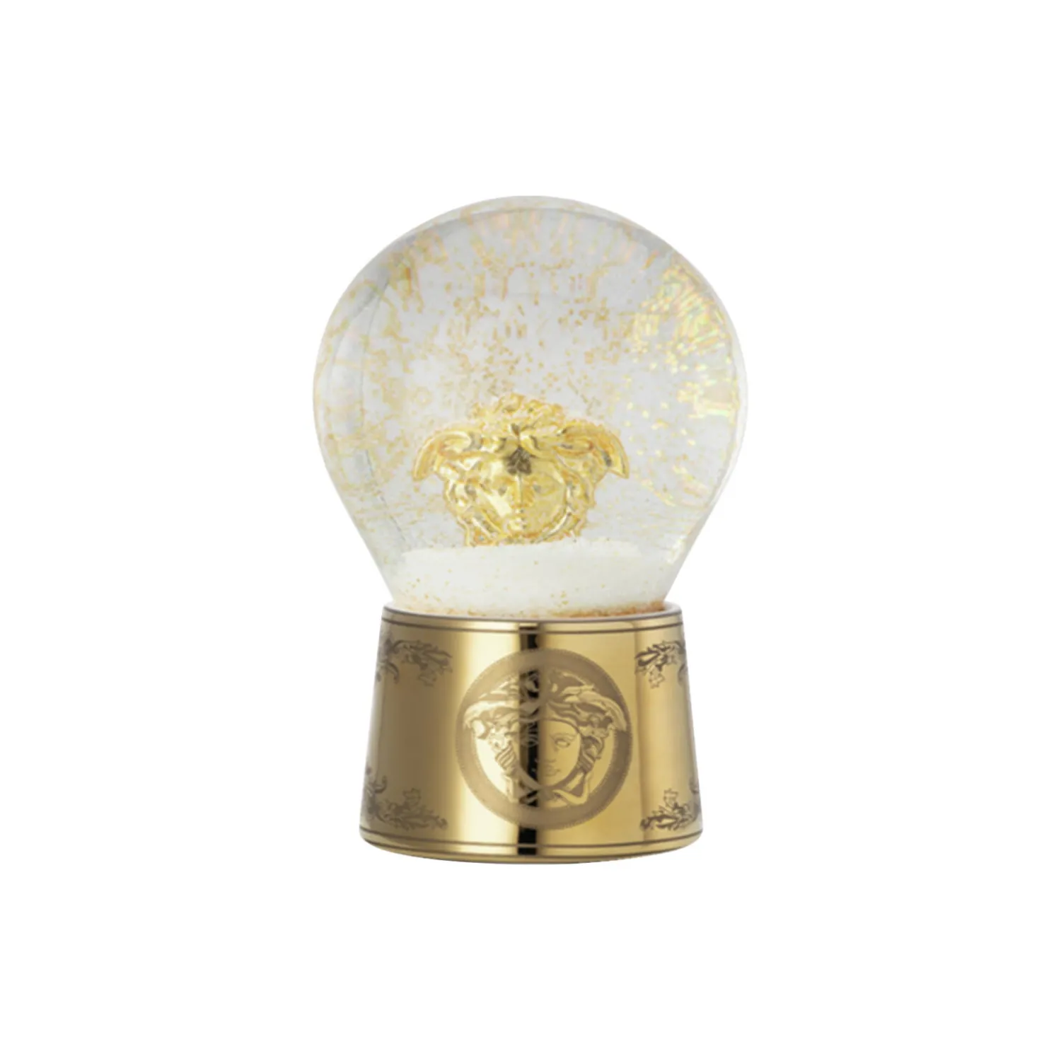 Rosenthal x Versace Pynt-Golden Medusa Snow Globe