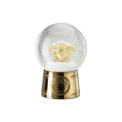 Rosenthal x Versace Pynt-Golden Medusa Snow Globe