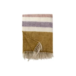 Klippan Yllefabrik Plaider-Gotland stripe plaid, pastel