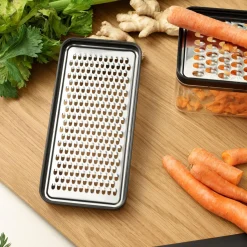 RIG-TIG Køkkenudstyr-GRATE-IT rivejern med beholder, black