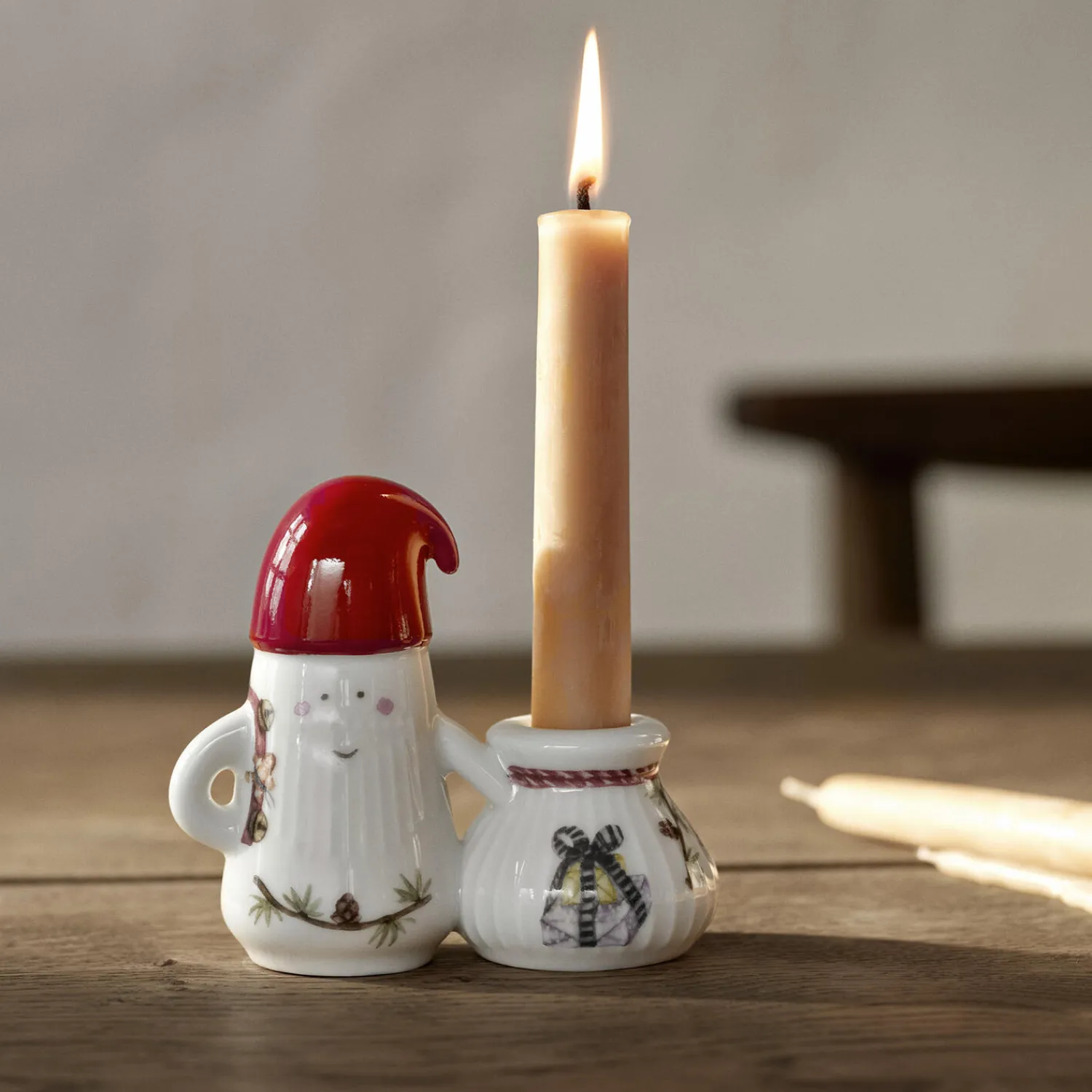 Kähler Pynt * Hammershøi Christmas lysestage Nissefar