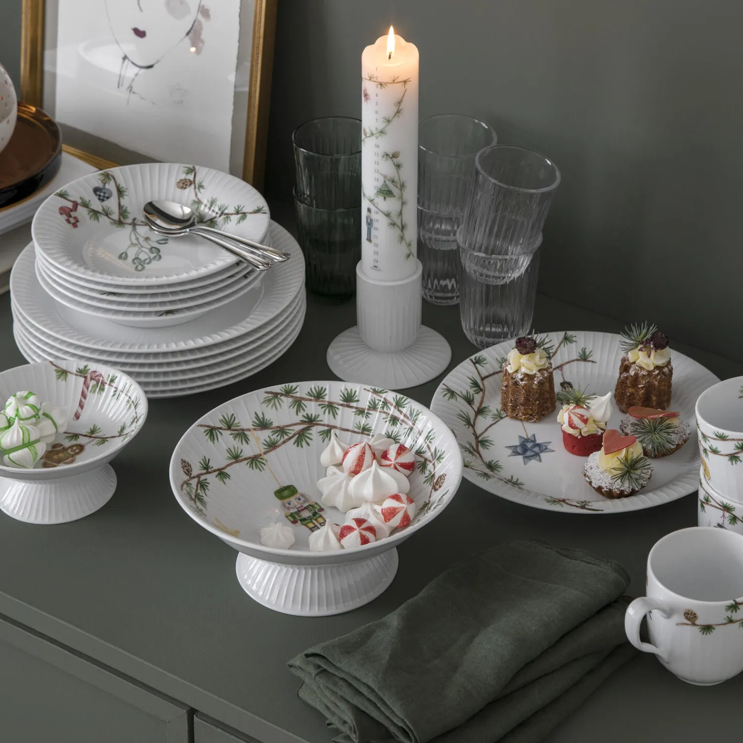 Kähler Skåle & Fade * Hammershøi Christmas opsats