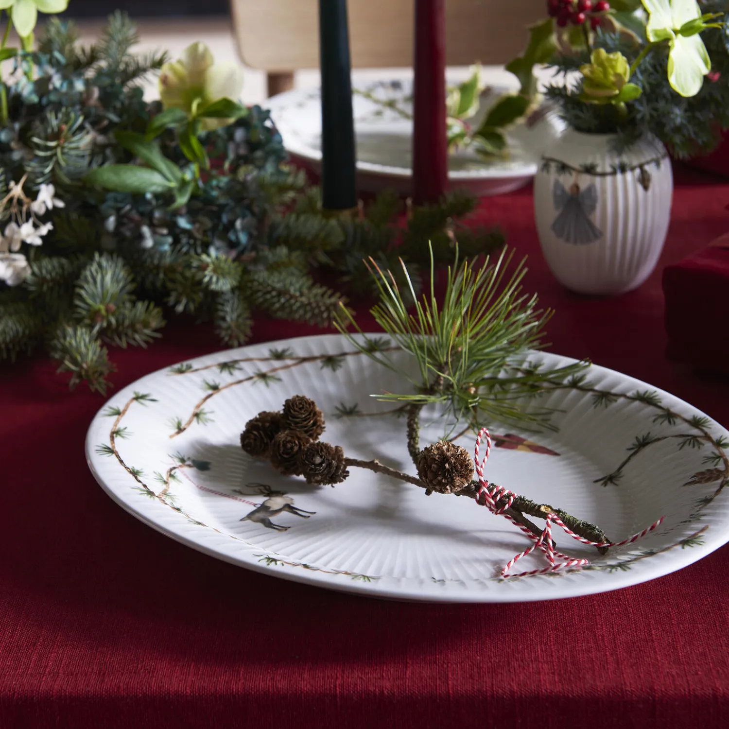 Kähler Skåle & Fade * Hammershøi Christmas ovalt bordfad