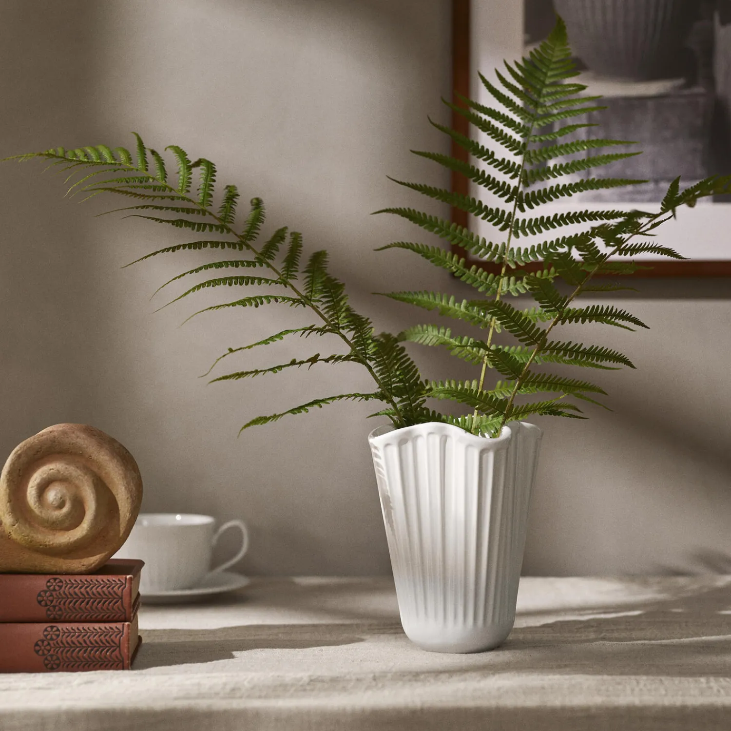 Kähler Vaser * Hammershøi Unfold Vase, hvid