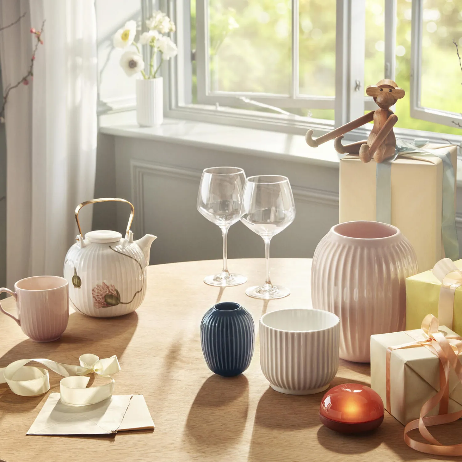Kähler Vaser-Hammershøi vase, antracitgrå