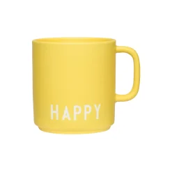 Design Letters Kopper & Krus * HAPPY favoritkop med hank,