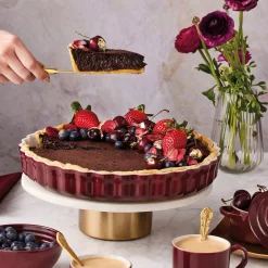 Le Creuset Køkkenudstyr * Heritage tærtefad, garnet