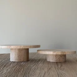 HOEME Copenhagen Skåle & Fade-Høj dekorativt fad, sand