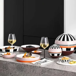 Villeroy & Boch Skåle & Fade-Iconic La Boule serveringssæt med 7 dele, memphis