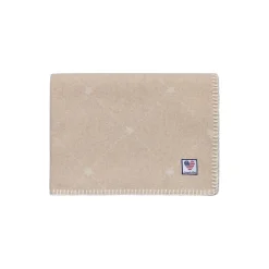 Lexington Plaider-Icons Baby Signature Star Recycled Wool Throw, beige/white