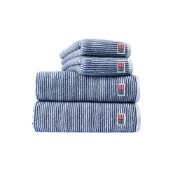 Lexington Håndklæder-Icons Original Towel Stripe, navy/white