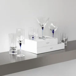 Orrefors Glas * Intermezzo Blue martiniglas