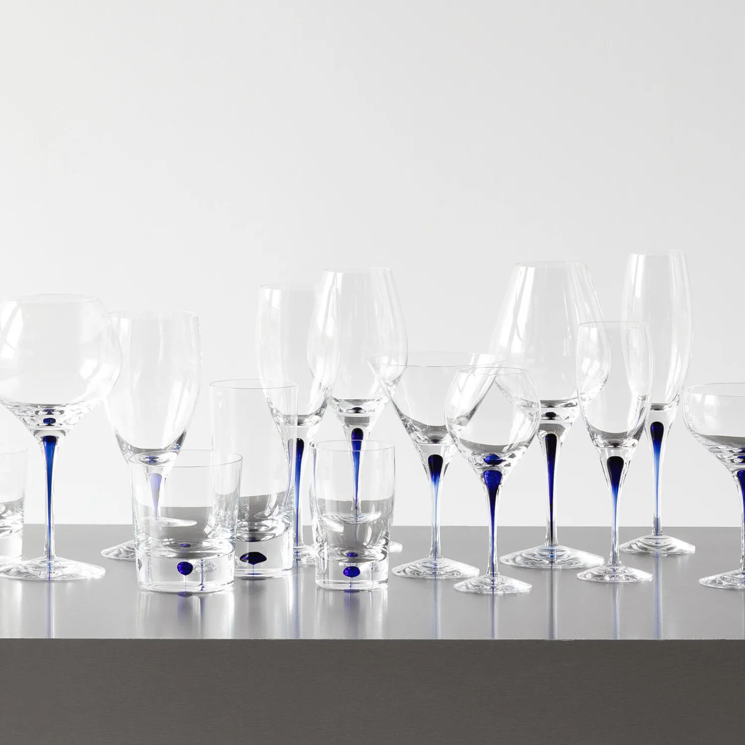 Orrefors Glas * Intermezzo Blue snapseglas