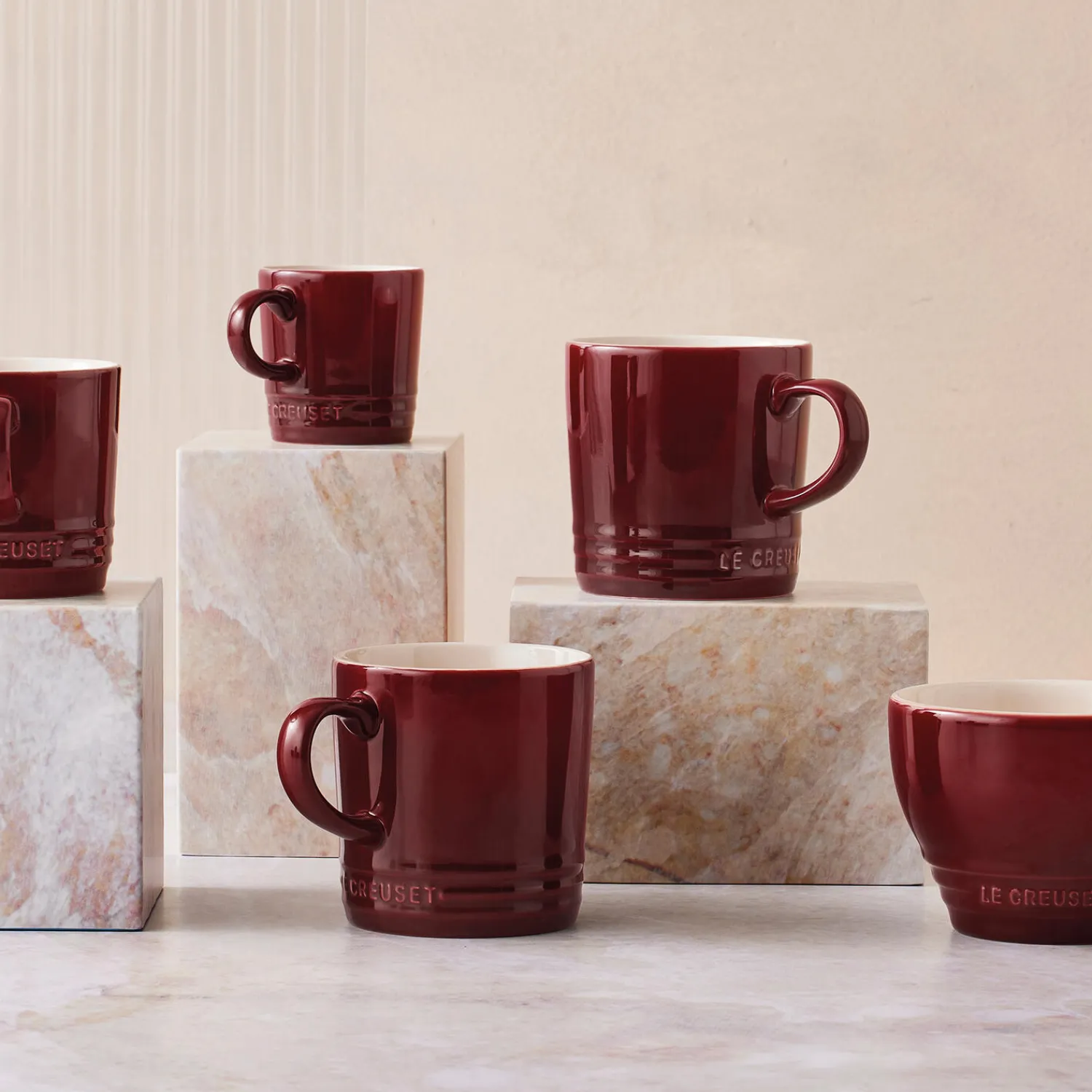 Le Creuset Kopper & Krus * Kaffekrus, garnet