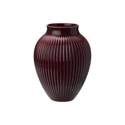 Knabstrup Keramik Vaser * Knabstrup vase ripple, berry