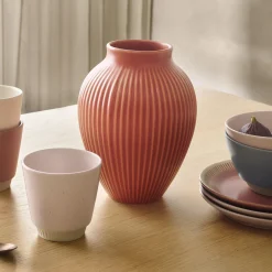 Knabstrup Keramik Vaser * Knabstrup vase ripple,