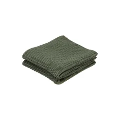Bastian Køkkentekstiler * Knit karklude 2 stk, olivengrøn