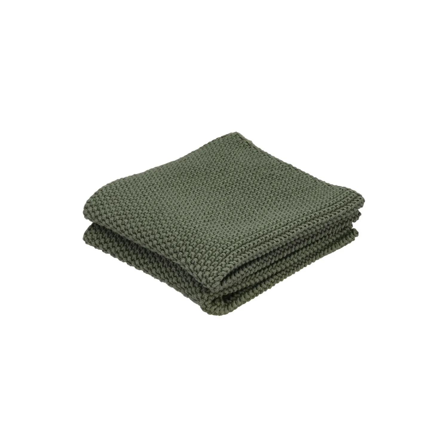 Bastian Køkkentekstiler * Knit karklude 2 stk, olivengrøn