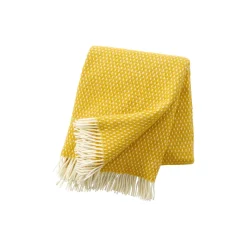 Klippan Yllefabrik Plaider-Knut Uld plaid, saffron