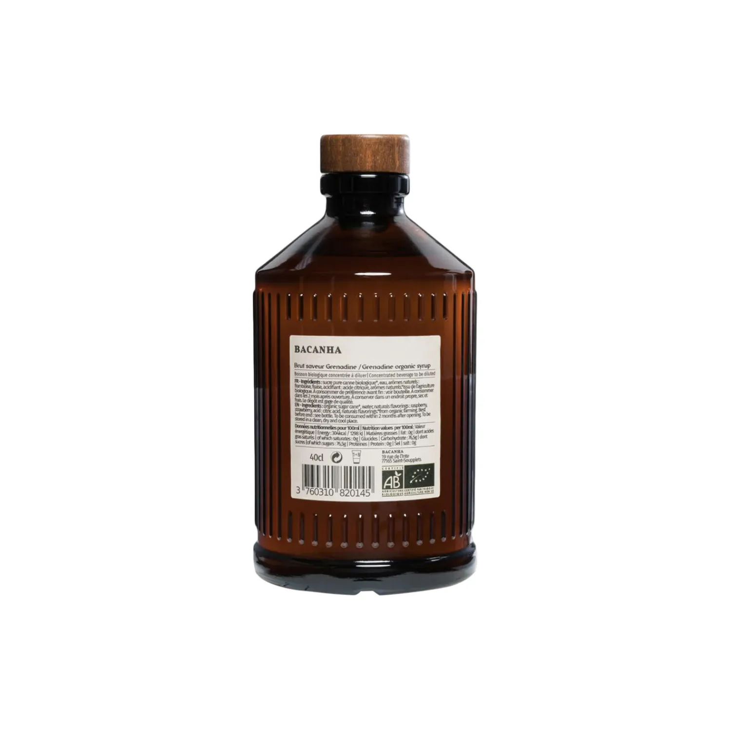 Bacanha Delikatesser * Økologisk sirup - Grenadine