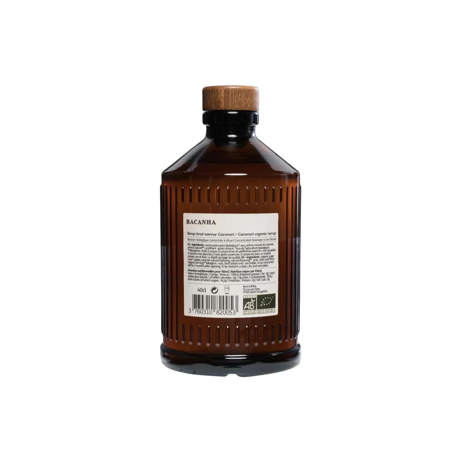 Bacanha Delikatesser-Økologisk sirup - Karamel
