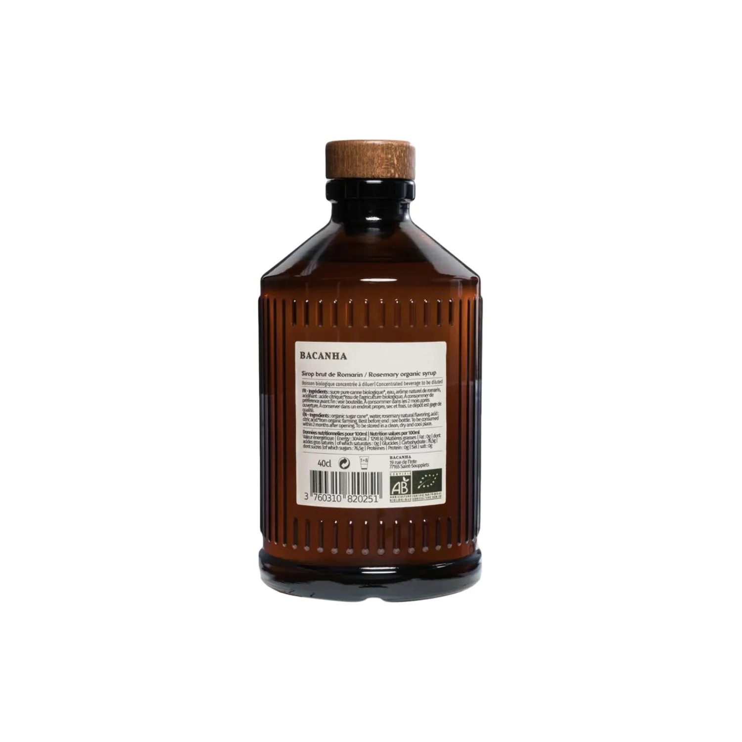 Bacanha Delikatesser * Økologisk sirup - Rosmarin