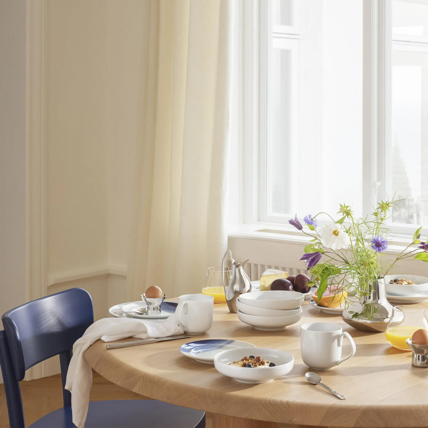 Georg Jensen Skåle & Fade * KOPPEL morgenmadsskål 15 cm, hvid