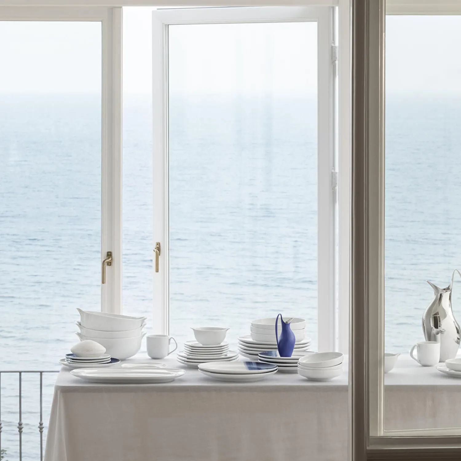 Georg Jensen Tallerkener * KOPPEL sidetallerken 16 cm, hvid