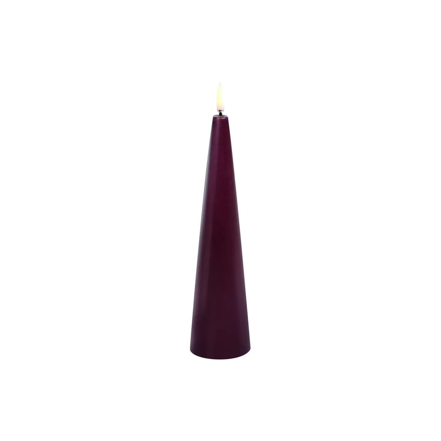 Uyuni Lighting Lys & Duftlys * LED cone candle, wine red