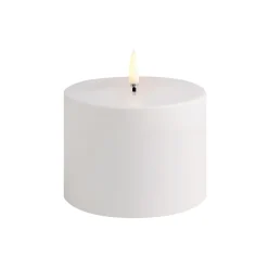 Uyuni Lighting Lys & Duftlys-LED Outdoor Pillar Candle 8 cm, white