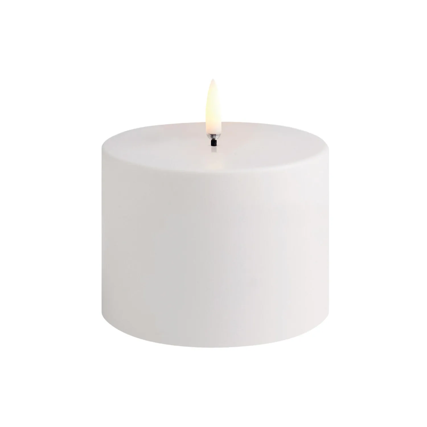 Uyuni Lighting Lys & Duftlys-LED Outdoor Pillar Candle 8 cm, white
