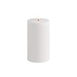 Uyuni Lighting Lys & Duftlys-LED Outdoor Pillar Candle 18 cm, white