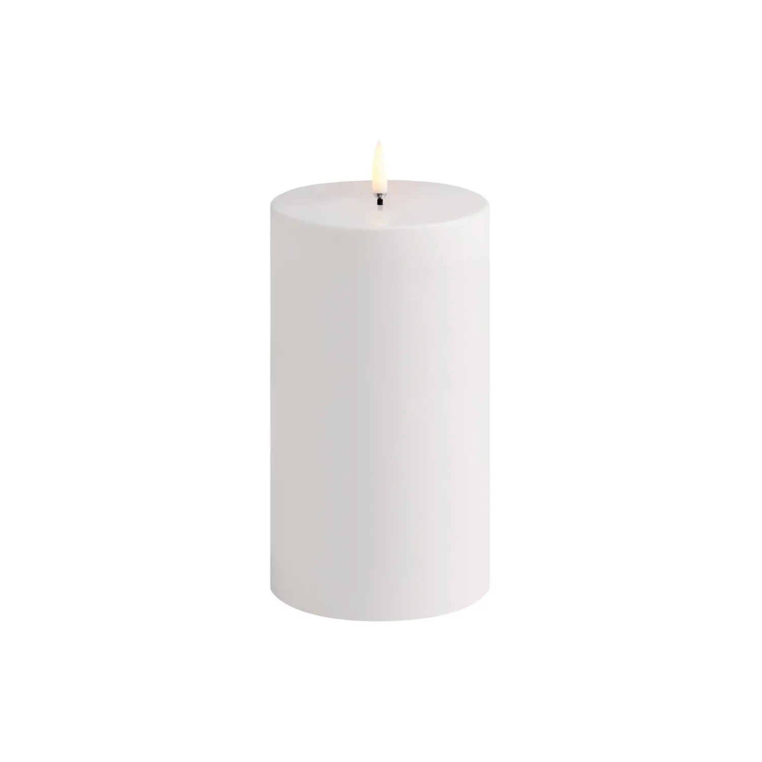Uyuni Lighting Lys & Duftlys-LED Outdoor Pillar Candle 18 cm, white