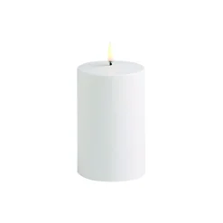 Uyuni Lighting Lys & Duftlys-LED Outdoor Pillar Candle 13 cm, white