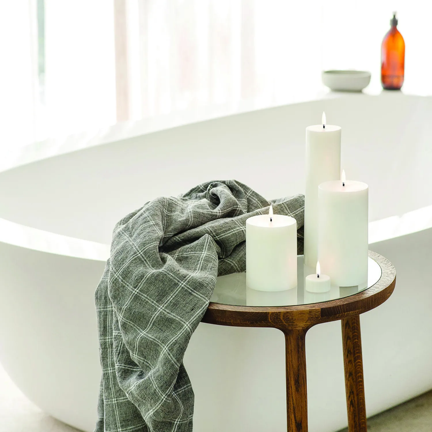 Uyuni Lighting Lys & Duftlys-LED Pillar Candle 10 cm,