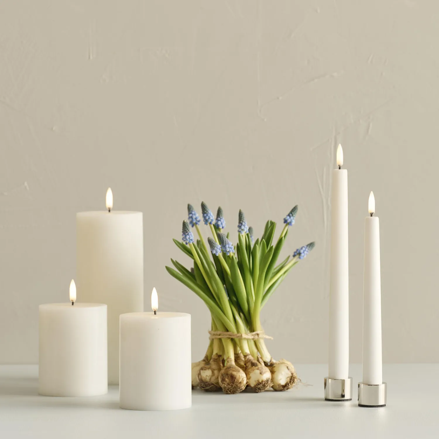 Uyuni Lighting Lys & Duftlys-LED Pillar Candle 10 cm,