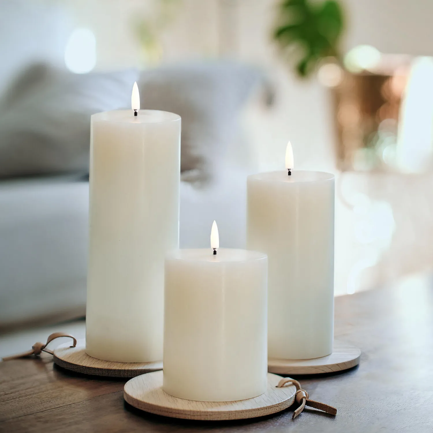 Uyuni Lighting Lys & Duftlys-LED Pillar Candle 10 cm,