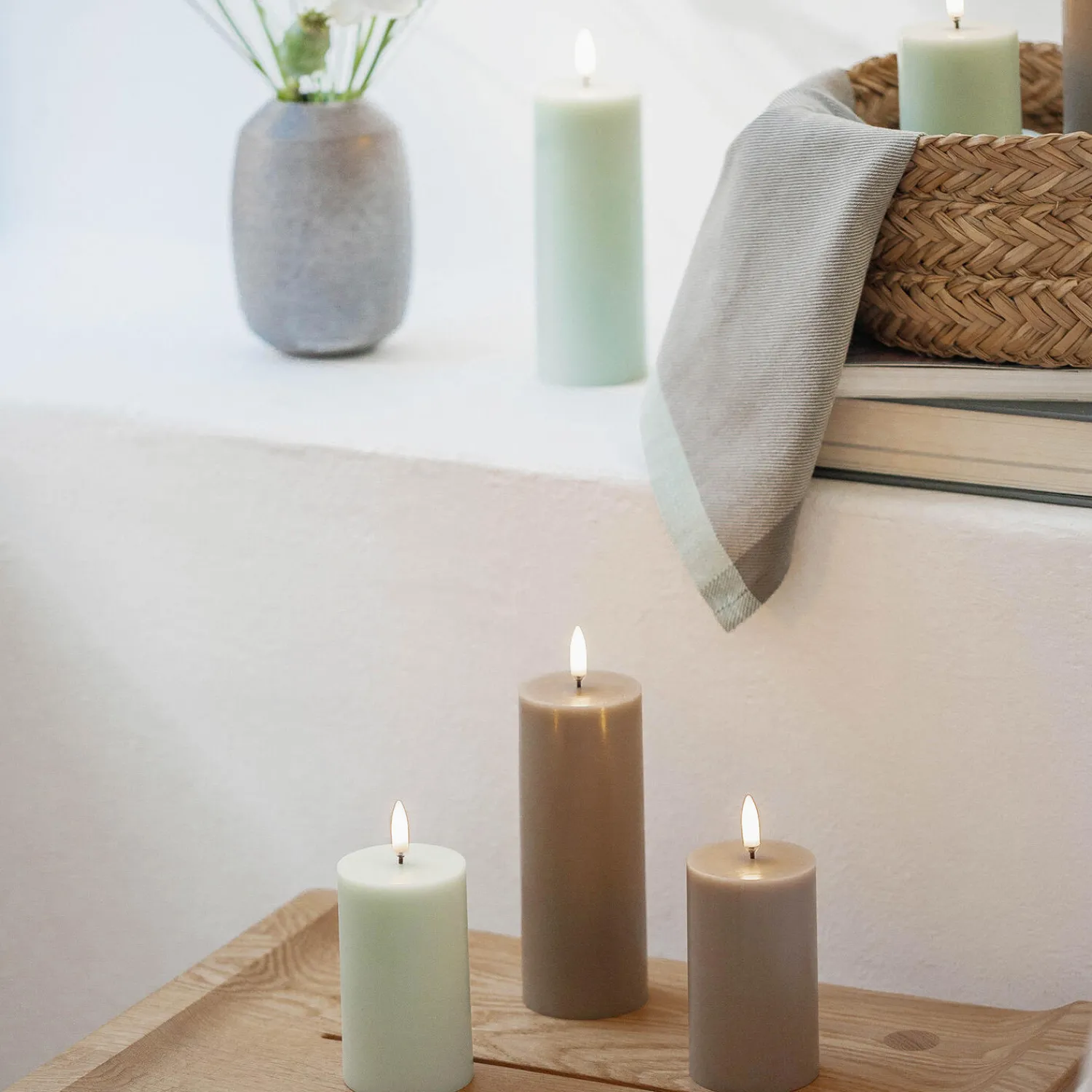 Uyuni Lighting Lys & Duftlys-LED Pillar Candle 10 cm,