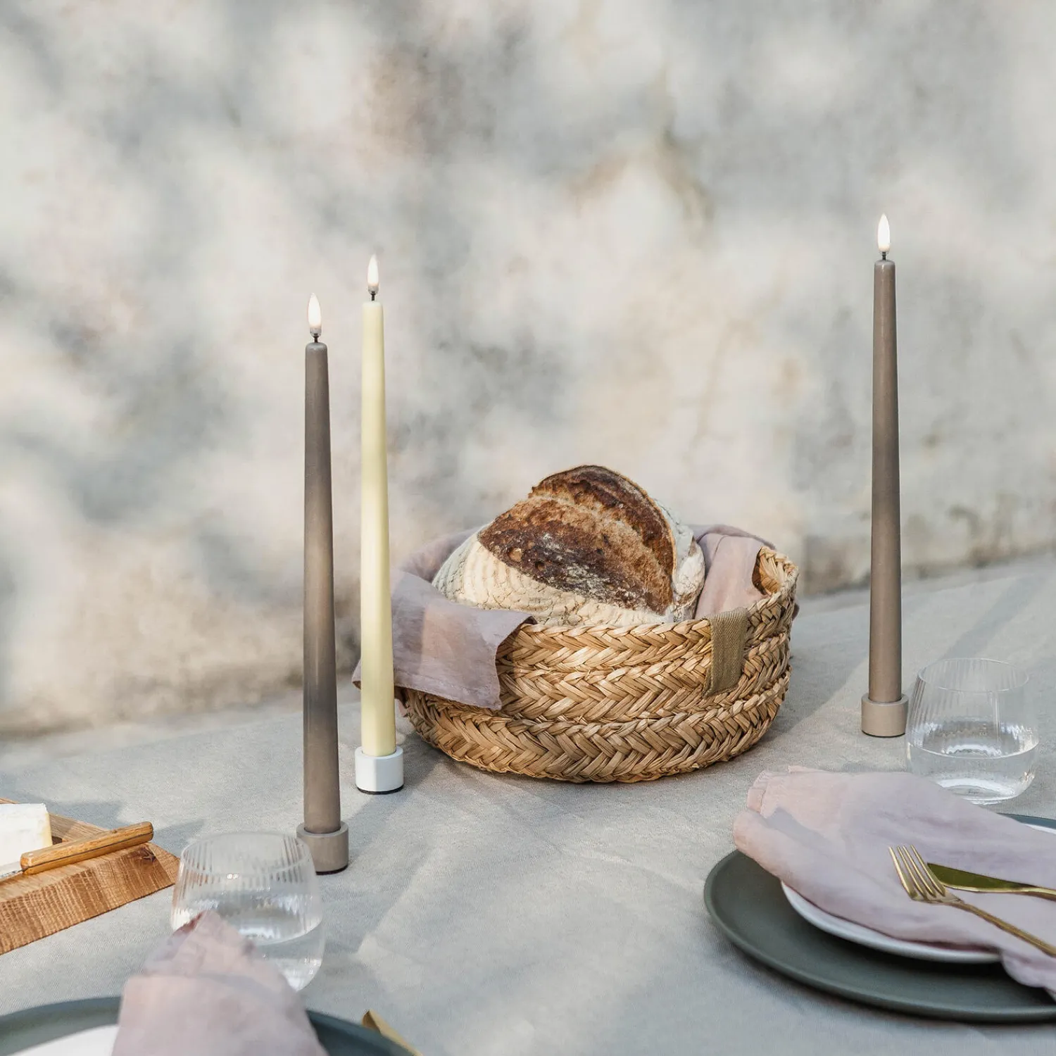 Uyuni Lighting Lys & Duftlys-LED Slim Taper Candle 32 cm 2 pcs,