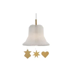 LE KLINT Pynt * 193 Golden Bell pendel, hvid