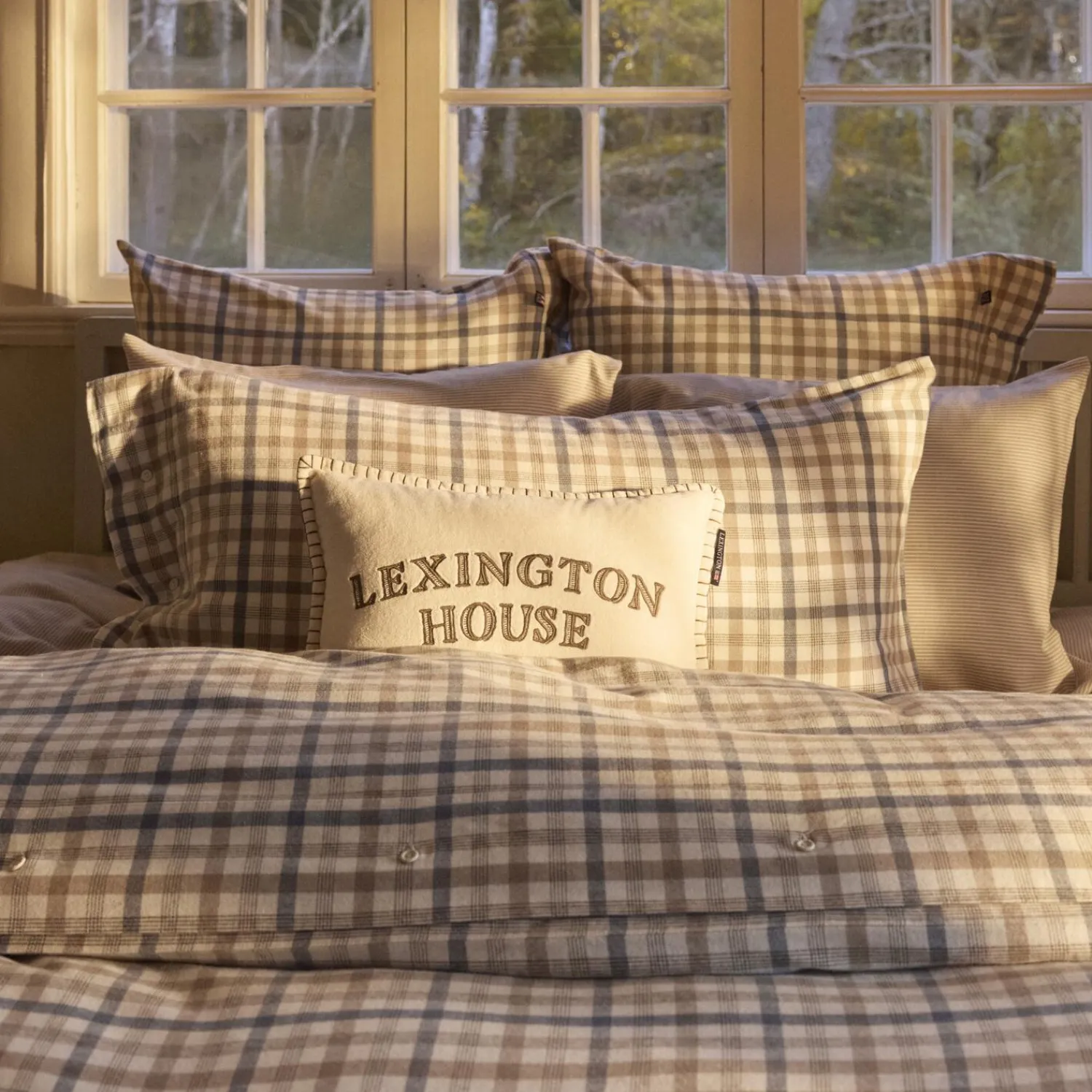 Lexington Pyntepuder & Hynder-House Pillow, lt beige/olive