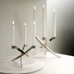 Uyuni Lighting Lysestager-LightArch Mini Taper Candleholder 3 pcs, chrome