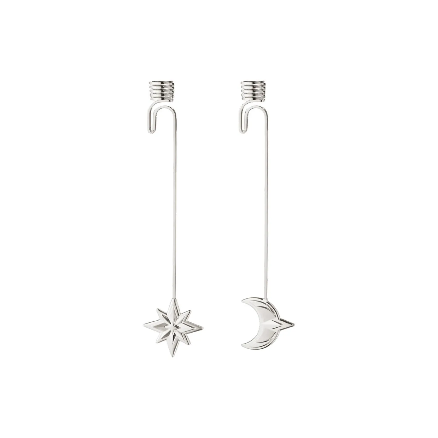 Georg Jensen Pynt * 2024 Lyseholdere stjerne & måne, sølv