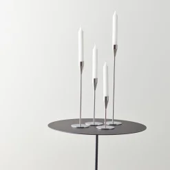 Piet Hein Lysestager-Mars lysestage 14 cm, rustfri stål